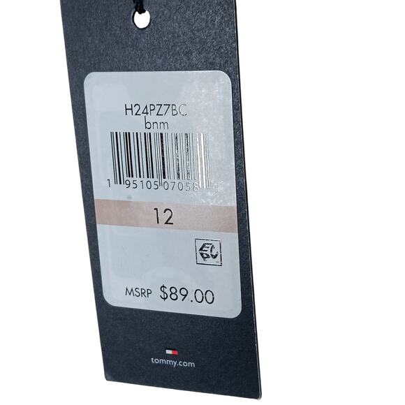 New Tommy Hilfiger Women’s Plaid Ankle Pants Size 12 Beige Check Stretch - Picture 10 of 14